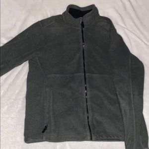 Lands end green zip up fleece